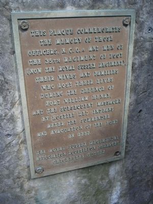 Royal Sussex Regiment Memorial Marker. Click for full size. Royal Sussex Regiment Memorial Marker image. Click for full size.