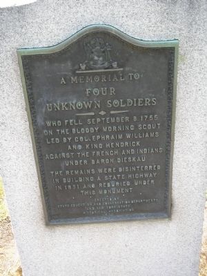 Memorial to Four Unknown Soldiers Marker image. Click for full size.