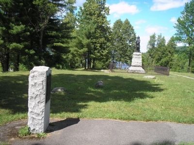 Marker in Lake George Battlefield Park image. Click for full size.