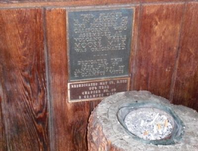 Moose Milk Marker. Click for full size. Moose Milk Marker image. Click for full size.