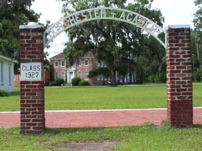 Dorchester Academy gate. Click for full size. Dorchester Academy gate image. Click for full size.