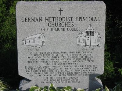 German Methodist Episcopal Churches Marker. Click for full size. German Methodist Episcopal Churches Marker image. Click for full size.