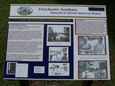 S.C.L.C. and the Voter Education Program 1962-1970 marker. Click for full size. S.C.L.C. and the Voter Education Program 1962-1970 marker image. Click for full size.