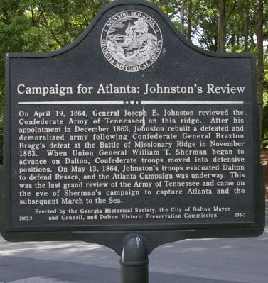 Campaign for Atlanta: Johnston`s Review Marker image. Click for full size.