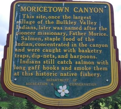 Moricetown Canyon Marker image. Click for full size.