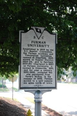 Furman University Marker image, Touch for more information
