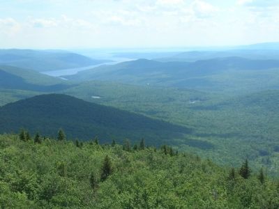 View From Hadley Mountain Fire Tower image. Click for full size.