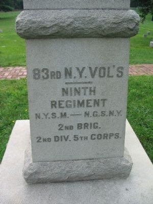 Back of the Col. Joseph A. Moesch Monument. Click for full size. Back of the Col. Joseph A. Moesch Monument image. Click for full size.