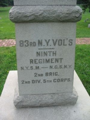 Back of the Col. Joseph A. Moesch Monument image. Click for full size.
