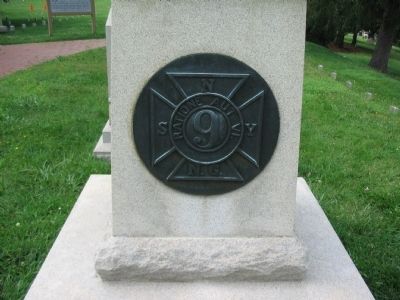 Corps Badge on the Side of the Monument image. Click for full size.