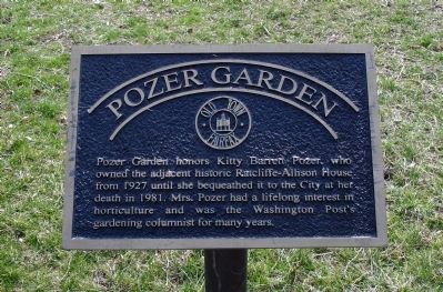 Pozer Garden Marker image. Click for full size.