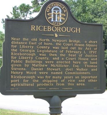 Riceborough Marker image. Click for full size.