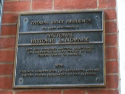 Thomas Sully Residence Marker image. Click for full size.