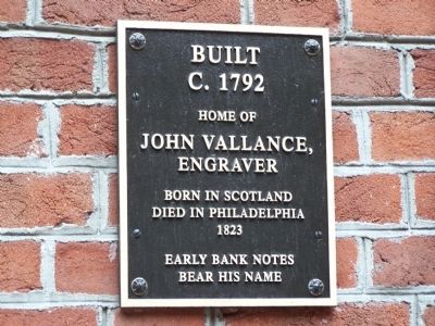 John Vallance - Engraver Marker. Click for full size. John Vallance - Engraver Marker image. Click for full size.