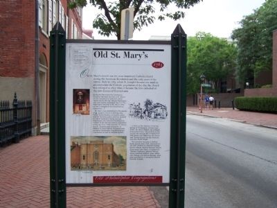Old St. Mary's Marker image. Click for full size.