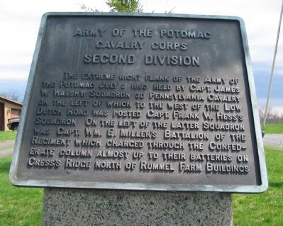 Second Division, Cavalry Corps Marker image. Click for full size.