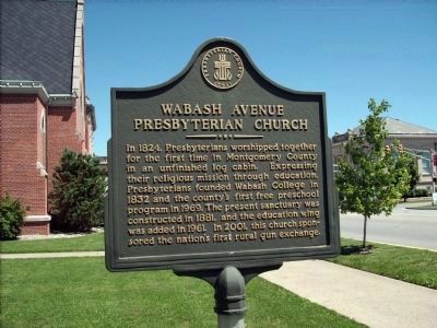 Wabash Avenue Presbyterian Church Marker image. Click for full size.