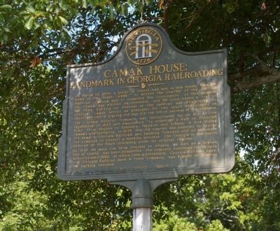 Camak House: Marker. Click for full size. Camak House: Marker image. Click for full size.