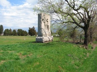 First Maine Cavalry Monument Seen from the Hanover Road. Click for full size. First Maine Cavalry Monument Seen from the Hanover Road image. Click for full size.