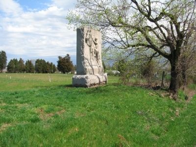 First Maine Cavalry Monument Seen from the Hanover Road image. Click for full size.