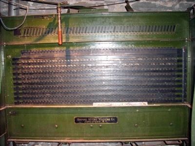 OLD: "Empire Voting Machine" (portable) made in: Jamestown, N. Y.. image. Click for full size.