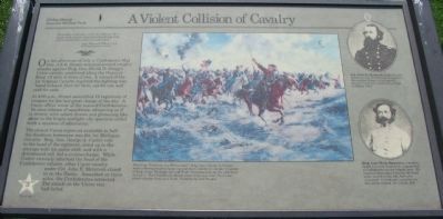 A Violent Collision of Cavalry Marker image. Click for full size.