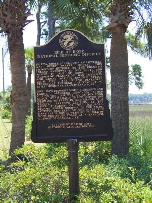 Isle of Hope Marker. Click for full size. Isle of Hope Marker image. Click for full size.