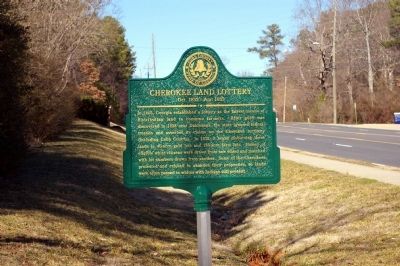 Cherokee Land Lottery Marker image. Click for full size.
