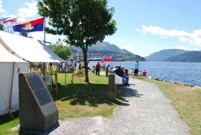 Markers along Alberni inlet. Click for full size. Markers along Alberni inlet image. Click for full size.