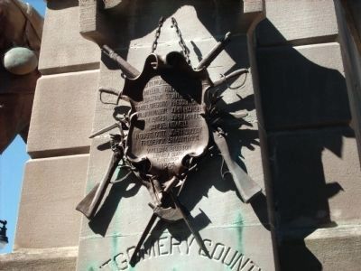 Lewis & Clark Expedition 1804 (brass Art Work) - - Upper Back of Marker. Click for full size. Lewis & Clark Expedition 1804 (brass Art Work) - - Upper Back of Marker image. Click for full size.