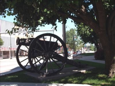 Left Cannon to left of Marker. Click for full size. Left Cannon to left of Marker image. Click for full size.