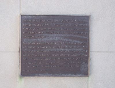Barnard House Marker image. Click for full size.