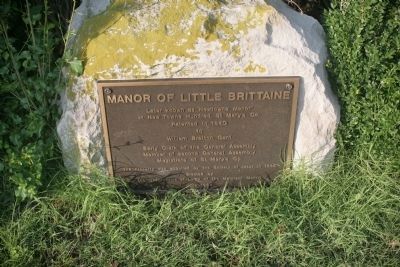 Manor of Little Brittaine Marker image. Click for full size.