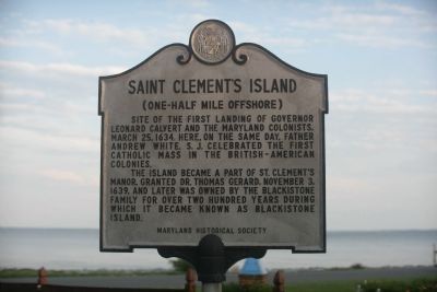 Saint Clement's Island Marker image. Click for full size.