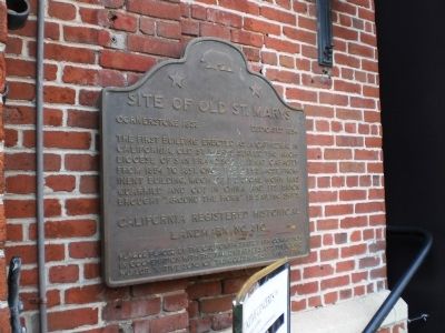 Site of Old St. Mary's Marker image. Click for full size.