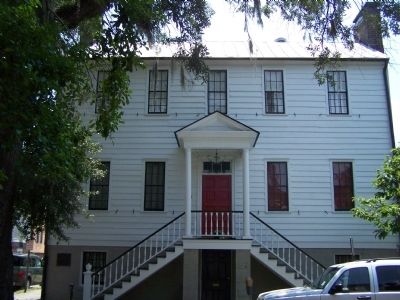 Barnard House Marker, seen at lower left image. Click for full size.