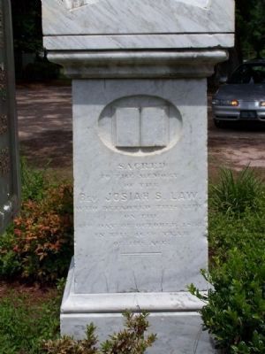Josiah S. Law cenotaph image. Click for full size.