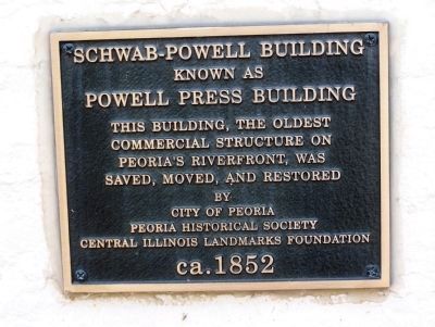 Schwab - Powell Building Marker. Click for full size. Schwab - Powell Building Marker image. Click for full size.