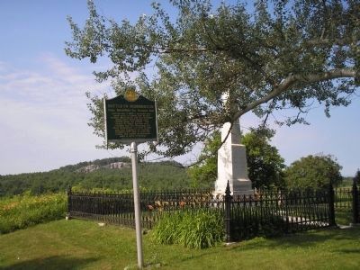 Marker in Hubbardton image. Click for full size.