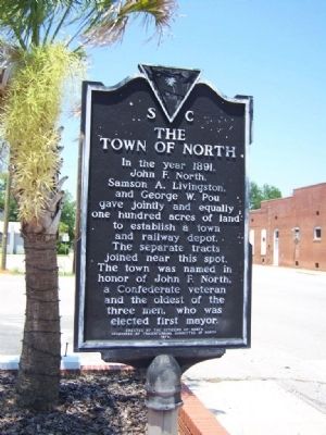 The Town Of North Marker. Click for full size. The Town Of North Marker image. Click for full size.