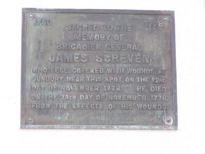 James Screven and Daniel Stewart Marker. Click for full size. James Screven and Daniel Stewart Marker image. Click for full size.