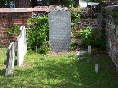 James Screven Marker in Midway Church Cemetery. Click for full size. James Screven Marker in Midway Church Cemetery image. Click for full size.