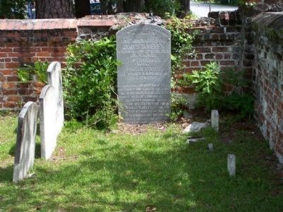 James Screven Marker in Midway Church Cemetery image. Click for full size.