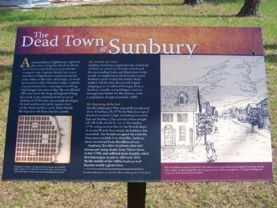 The Dead Town Of Sunbury Marker image. Click for full size.