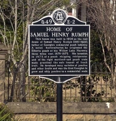 Home of Samuel Henry Rumph Marker image. Click for full size.