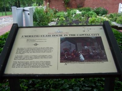 A Working-Class House in the Capital City Marker image. Click for full size.