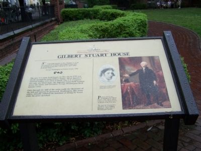 Gilbert Stuart House Marker. Click for full size. Gilbert Stuart House Marker image. Click for full size.