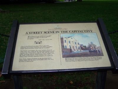 A Street Scene in the Capital City Marker image. Click for full size.