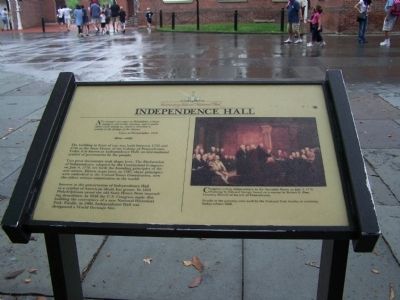 Independence Hall Marker. Click for full size. Independence Hall Marker image. Click for full size.