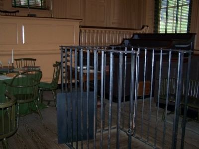 Courtroom of Independence Hall image. Click for full size.